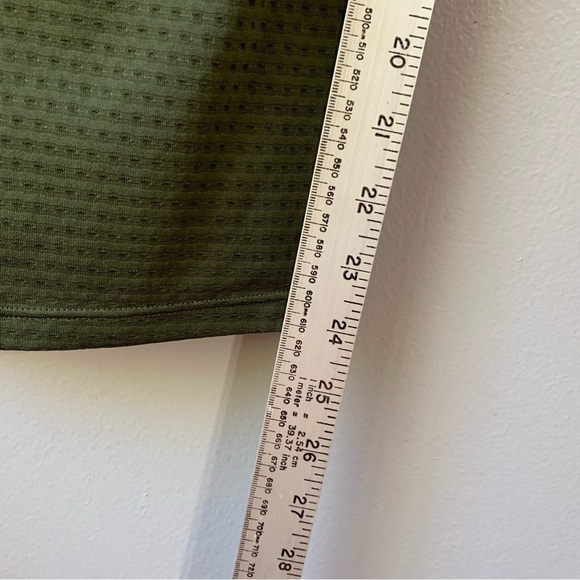 Athleta olive with black trim athletic tank. Size S - Picture 4 of 8